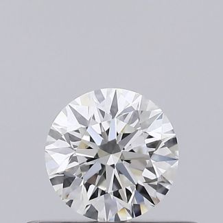 0.33 Carat Round F VVS2 EX GIA Natural Diamond