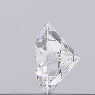 0.19 Carat Round D VVS2 EX GIA Natural Diamond