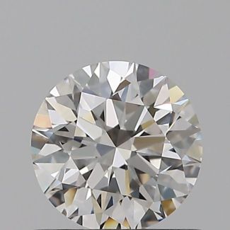 0.6 Carat Round H VVS2 EX GIA Natural Diamond