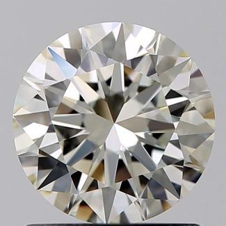 1.00 Carat Round K VVS2 EX GIA Natural Diamond