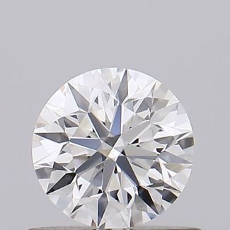 0.5 Carat Round E VVS2 EX GIA Natural Diamond