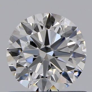 0.60 Carat Round D VVS2 VG EX GIA Natural Diamond