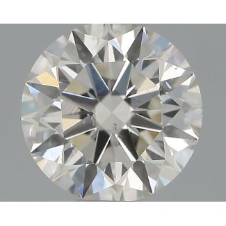 0.51 Carat Round H SI2 EX IGI Natural Diamond