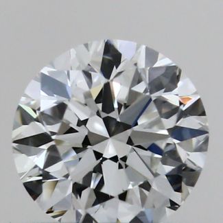 0.50 Carat Round F VVS2 VG EX GIA Natural Diamond