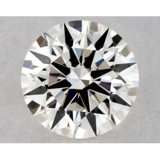 0.42 Carat Round H VVS2 EX GIA Natural Diamond