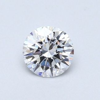 0.45 Carat Round D SI1 EX GIA Natural Diamond