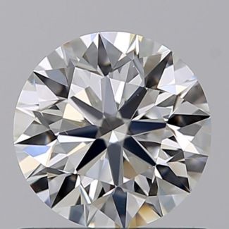 0.70 Carat Round F VVS2 EX GIA Natural Diamond