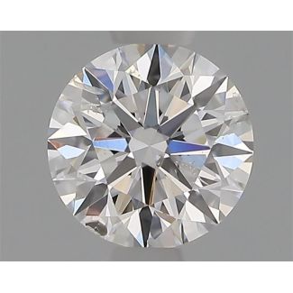 0.50 Carat Round E SI2 EX GIA Natural Diamond