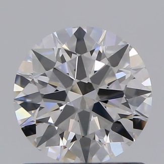 0.80 Carat Round H VVS1 EX GIA Natural Diamond