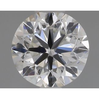 0.51 Carat Round G VVS2 VG EX GIA Natural Diamond