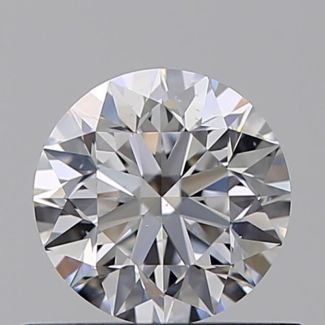 0.51 Carat Round D VS2 VG EX GIA Natural Diamond