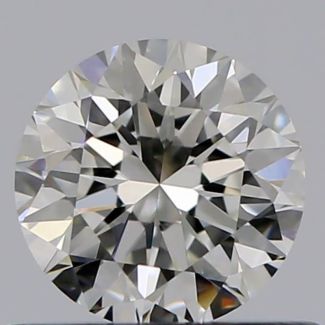 0.50 Carat Round H VVS2 VG EX GIA Natural Diamond