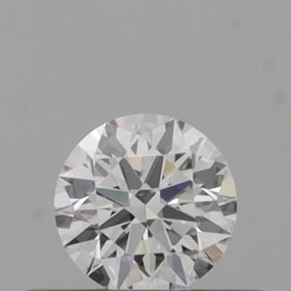 0.24 Carat Round F VVS1 EX GIA Natural Diamond