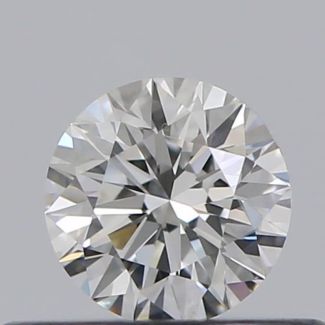 0.30 Carat Round F VVS2 EX GIA Natural Diamond