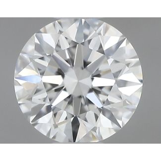 0.45 Carat Round H VVS1 EX GIA Natural Diamond