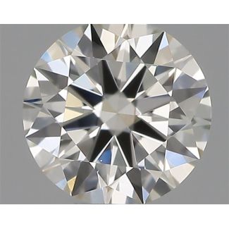 0.33 Carat Round H VVS2 EX IGI Natural Diamond