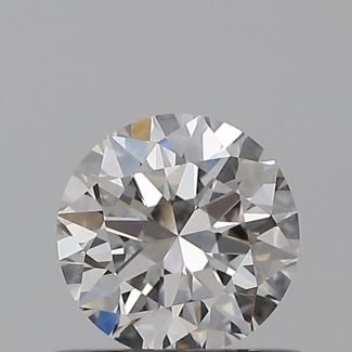 0.5 Carat Round F VVS1 EX GIA Natural Diamond