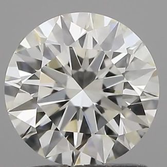 0.42 Carat Round H VVS1 EX IGI Natural Diamond