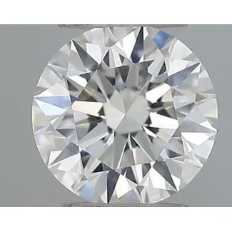 0.19 Carat Round F VVS2 EX GIA Natural Diamond