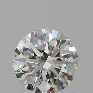 0.6 Carat Round H SI1 EX GIA Natural Diamond