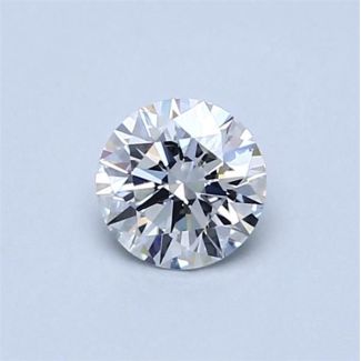 0.51 Carat Round F VVS1 EX GIA Natural Diamond