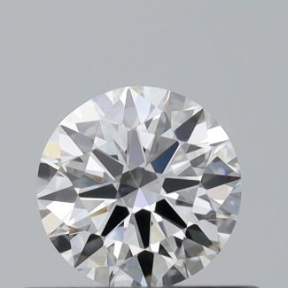 0.37 Carat Round G VVS1 EX VG GIA Natural Diamond