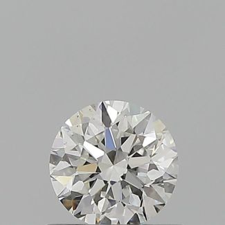 0.51 Carat Round H VS2 VG EX GIA Natural Diamond