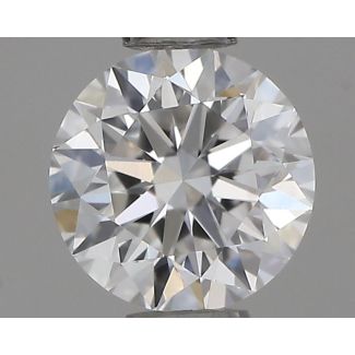 0.5 Carat Round E VVS2 VG EX GIA Natural Diamond