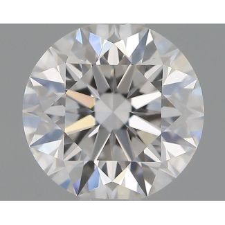 0.59 Carat Round E VVS2 EX GIA Natural Diamond