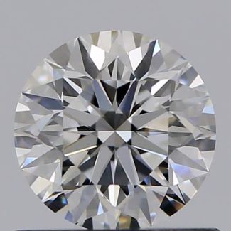 0.60 Carat Round E VVS2 EX GIA Natural Diamond