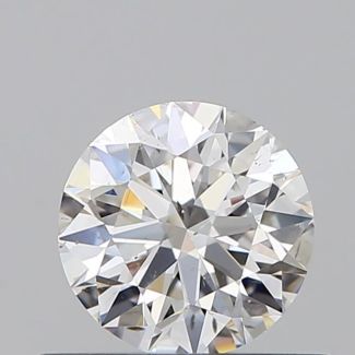 0.53 Carat Round E SI2 EX GIA Natural Diamond