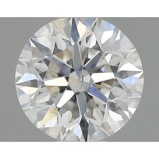 0.46 Carat Round G SI1 EX GIA Natural Diamond