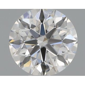 0.33 Carat Round F VVS2 EX GIA Natural Diamond