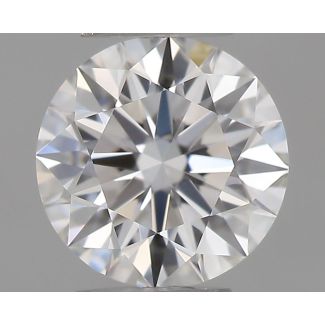 0.36 Carat Round E VVS1 EX GIA Natural Diamond