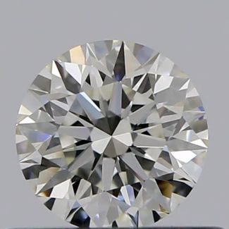 0.40 Carat Round J VVS1 EX GIA Natural Diamond