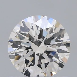 0.62 Carat Round H SI2 EX GIA Natural Diamond