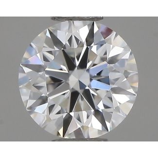 0.45 Carat Round F VVS2 EX GIA Natural Diamond