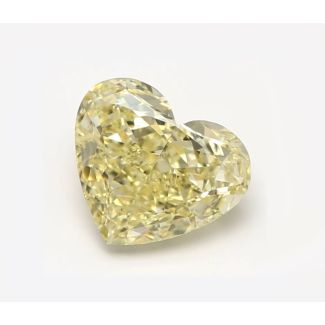 0.9 Carat Heart Fancy Yellow VVS1 - EX VG GIA Natural Diamond