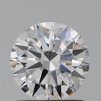 0.95 Carat Round D VVS2 EX GIA Natural Diamond