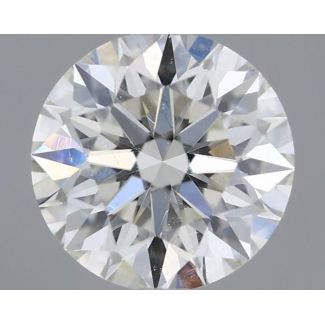 0.42 Carat Round H SI1 EX GIA Natural Diamond