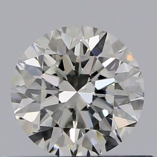 0.45 Carat Round I VVS2 VG EX GIA Natural Diamond