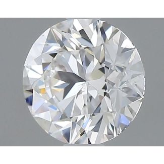 0.55 Carat Round F SI1 EX GIA Natural Diamond