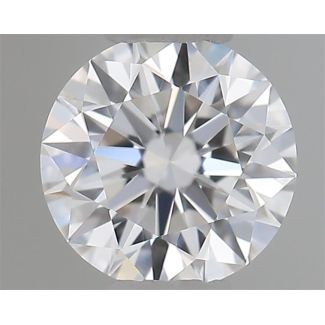 0.21 Carat Round D VVS2 EX GIA Natural Diamond