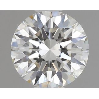 0.44 Carat Round H VVS2 EX GIA Natural Diamond