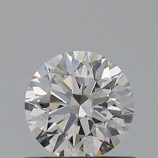 0.54 Carat Round G VVS2 EX GIA Natural Diamond