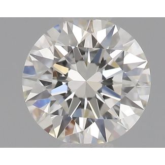 0.36 Carat Round H VVS1 EX GIA Natural Diamond