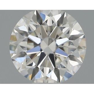 0.41 Carat Round F VS1 EX IGI Natural Diamond