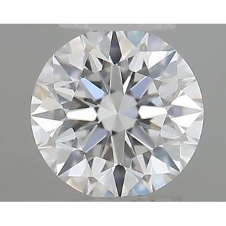 0.2 Carat Round F VVS2 EX GIA Natural Diamond