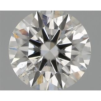 0.43 Carat Round H SI1 EX GIA Natural Diamond