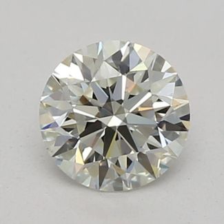 0.32 Carat Round I VVS2 EX GIA Natural Diamond